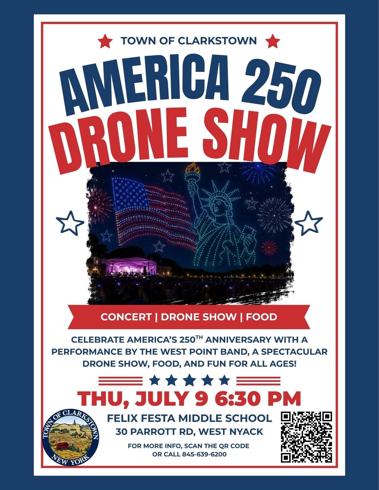 Clarkstown accueillera le premier spectacle de drones America 250 de la vallée de l&rsquo;Hudson