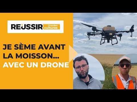 Semis de couverts d&rsquo;interculture par drone : l&rsquo;innovation au service de l&rsquo;agriculture du Pas-de-Calais