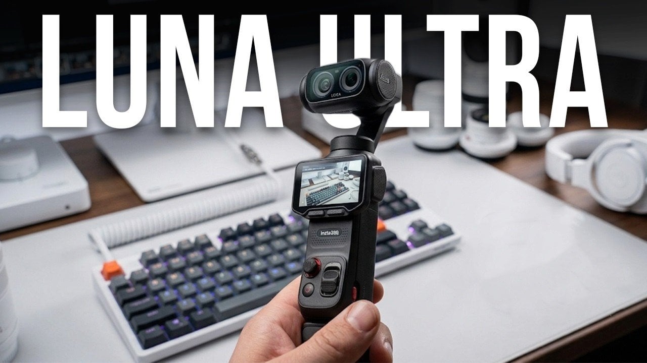 Insta360 Luna Ultra : un concurrent sérieux face aux gimbal de poche de DJI