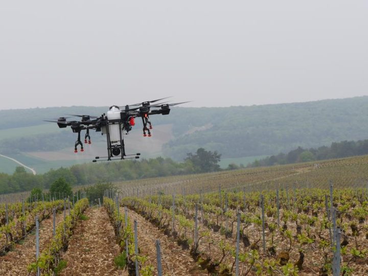 Épandage par drone en agriculture : 150 produits phytosanitaires autorisés