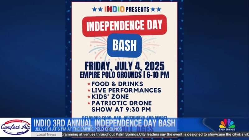 Indio remplace les feux d&rsquo;artifice traditionnels par un spectacle de drones pour son Independence Day 2026