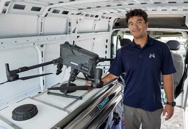 National Entretien révolutionne le nettoyage de vitres avec la technologie drone