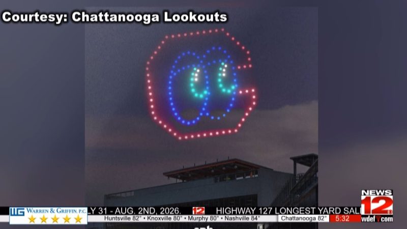 Les Chattanooga Lookouts accueilleront un spectacle de drones lors du match de jeudi